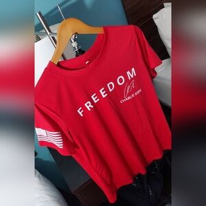 Charlie Kirk Freedom Womens Tee